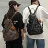 Schoolbag1011 Retro Fashion Personality Large Capacity Backpack High Quality Niche Waterproof Shoulder Bag Versatile Casual Backpack