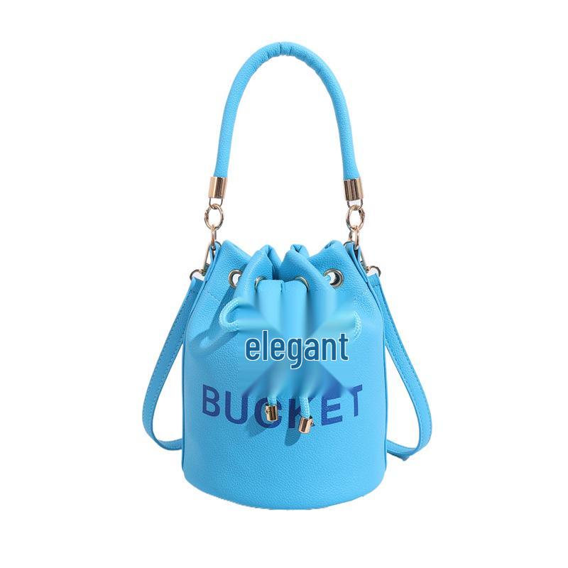 Women's Retro Fashion Bucket Bag - Single Shoulder & Crossbody Handbag