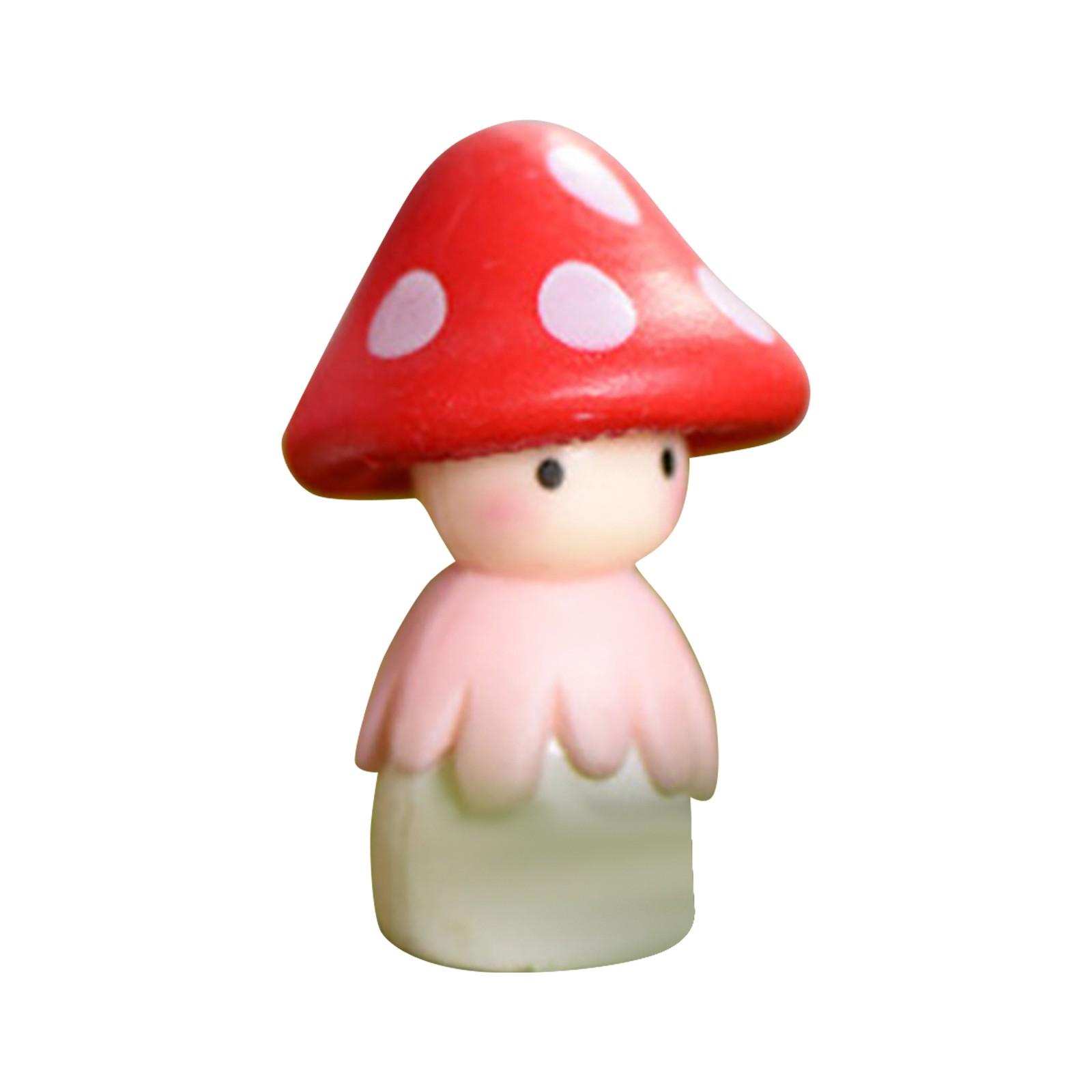 

Micro Decoration Miniature Resin Simulation Garden Statue Doll червоний