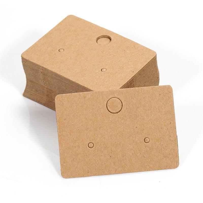 100 Stück grenzüberschreitender 4,5 * 3,2 cm Verpackungskarton DIY Ohrschmuckkarte