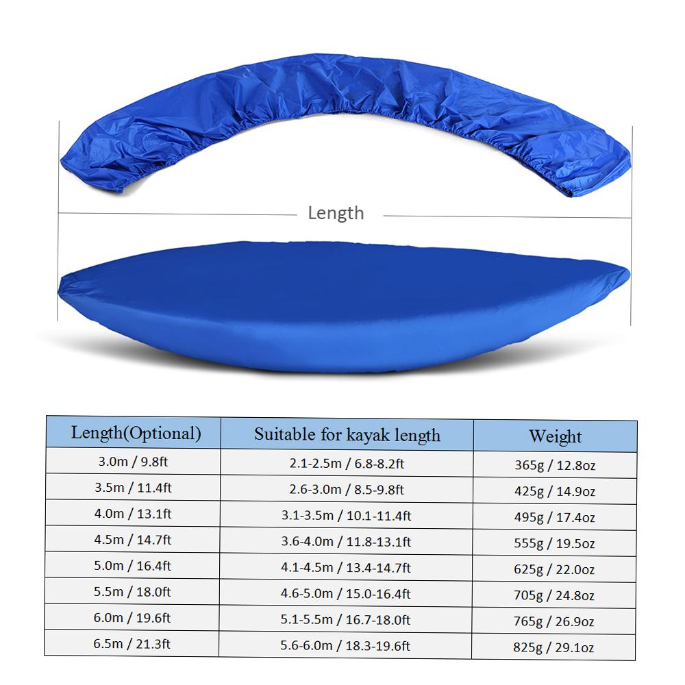 Professional Kayak Cover Canoe Boat Waterproof UV Resistant Dust Storage Cover
