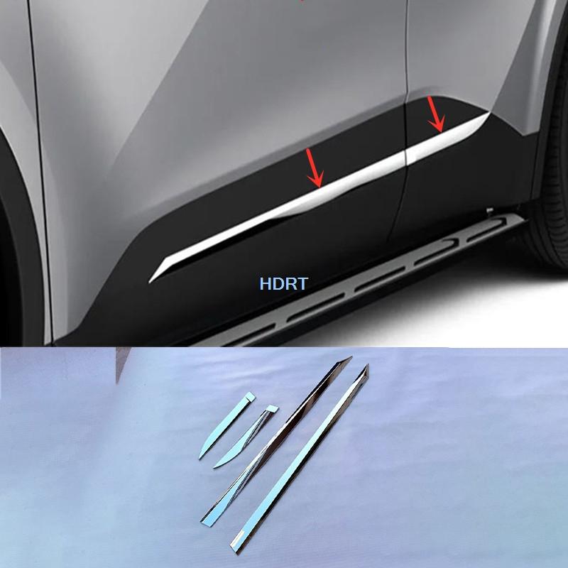 Car Styling Front Bumper Air Vent Frame Fog Light Cover Rear Trunk Door Side Body Trim Accessories For Toyota C-HR CHR 2024 +