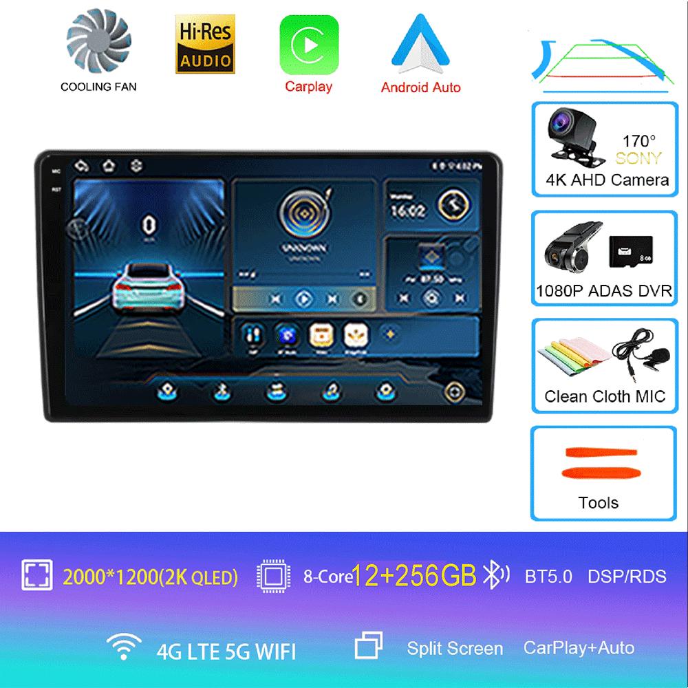 Android 14 Carplay Auto For Peugeot 308 T9 308S 2013-2017 Car Radio GPS Multimedia Video Player Stereo WIFI+4G DSP