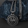 Tytanowa stal nierdzewna słowiański Kolovrat Veles Symbol klamra wisiorek Viking wilk Amulet mężczyźni kobiety biżuteria Amulet naszyjnik