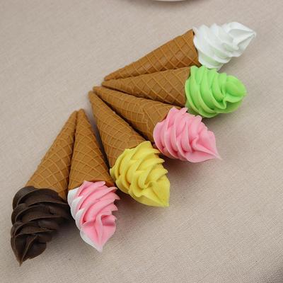 Simulated Ice Cream Cake Model for Birthday Display - Fake Ice Cream Bakery Pastry Dessert Prop for Food Photography