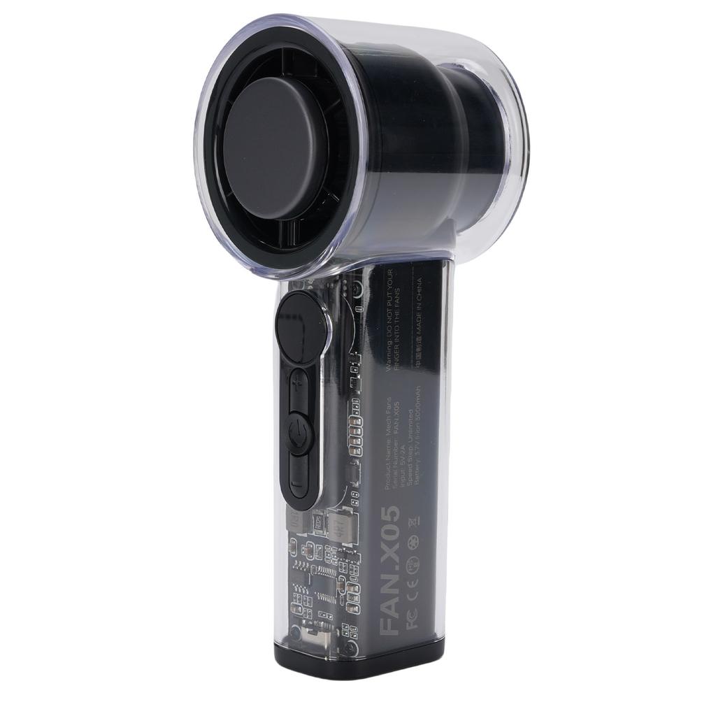 Portable Handheld Fan with Ice Cooling 100 Gears Quiet Semiconductor Cooling Mini High Speed Pocket Fan with Lanyard