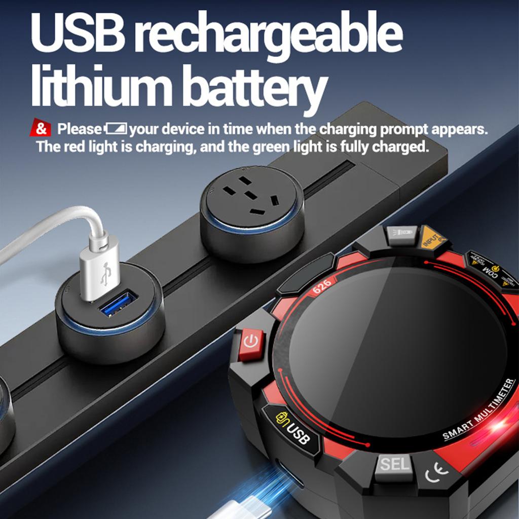 Digital Multimeter, 6000 Counts NCV Voltage Tester with VA Backlit LCD, Data Hold, Flashlight, Live Wire Detection,
