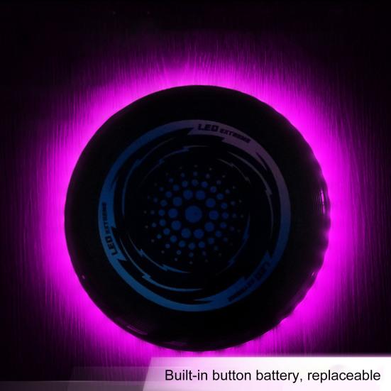 Crianças Brinquedo de Disco Voador Macio Jogo de Arremesso de Disco Iluminado Jardim Ao Ar Livre Gramado Disco Voador LED Jogo de Família Pai-filho Meninos Meninas Presente