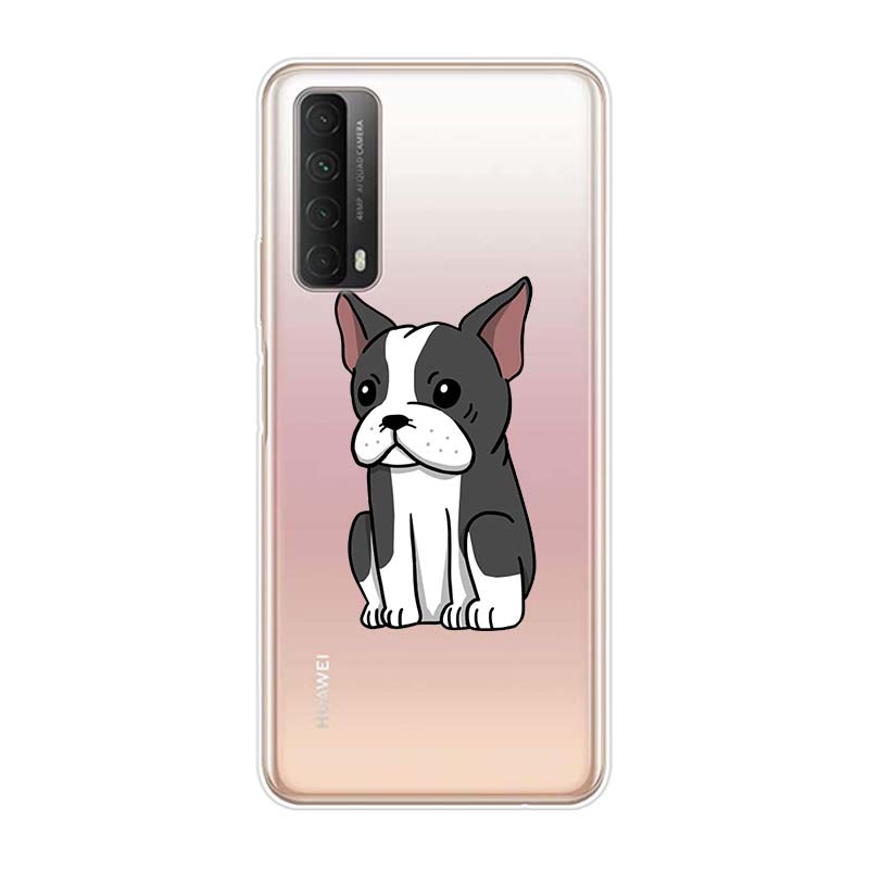 Cute Brindle Frenchie Puppy For Huawei Y9S Y6S Y8S Y9A Y7A Y8P Y7P Y5P Y6P Y7 Y6 Y5 Pro Prime 2020 2019 Soft Phone Case