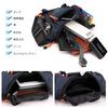 FANDARE Riñonera de Gran Capacidad con Agujero para Auriculares y Llavero Multifuncional para Motocicleta y Exteriores Bolso Negro, Gancho para Hombre, Running,