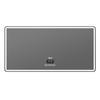 European-Style LED Square Bathroom Mirror with Touchscreen, Anti-Fog, Bluetooth, and Induction Features