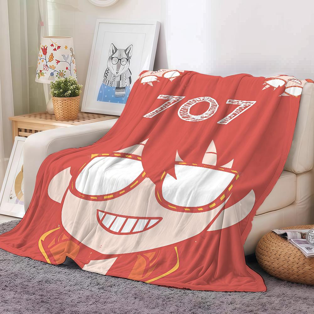 Hot Game M-Mystic Messenger 707 Blanket Warm And Soft Suitable For Bedroom Living Room Sofa Bed Office Travel Camping