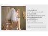 V805 Soft White Double-Layer Bridal Veil - Short Style for Photoshoots & Styling