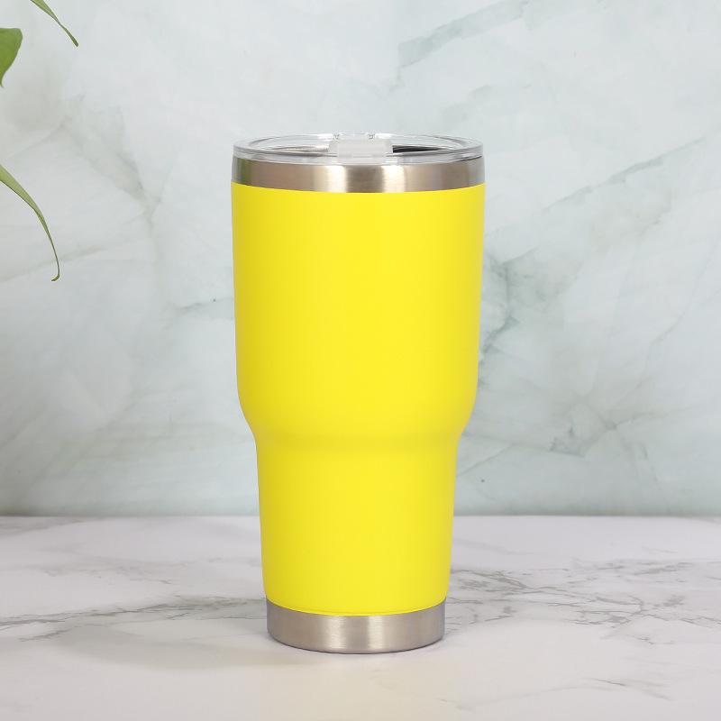 30oz Stainless Steel Double-Layer Thermos Mug for Hot/Cold Beverages