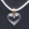 LALIQUE Necklace Pendant Amoureuse Beaucoup Heart Clear 0.79 X 0.98 Inch Japan