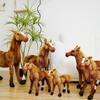 30-85cm Creative Cartoon Simulation Horse Plush Toy Doll Home Decoration Kawaii Lifelike Animal Toy Boys And Girls Birthday Gift