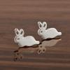 Bunny Stud Earrings - 925 Sterling Silver