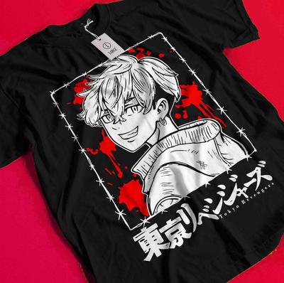 Tokyo Revengers T-Shirt Manjiro Sano Shirt Takemichi Hanagaki Tshirt Ken Hakkai AA174