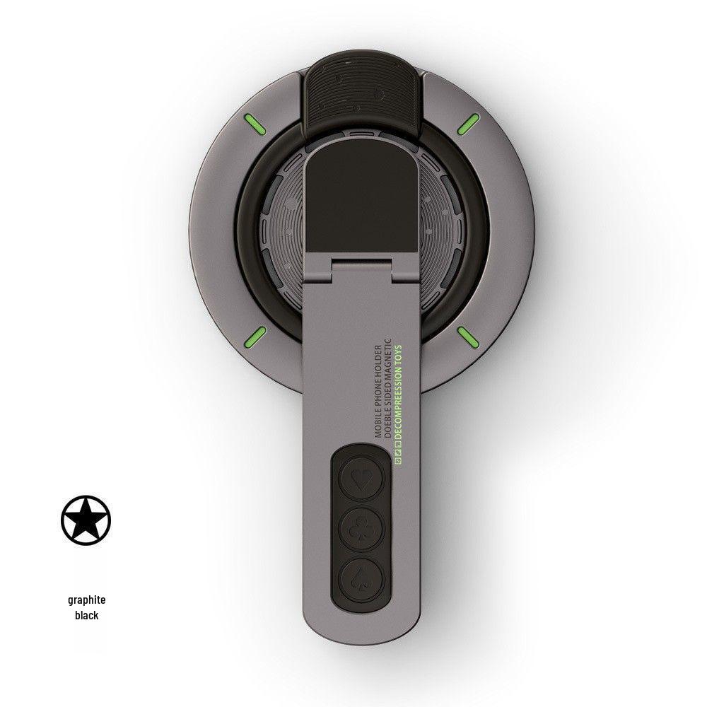 Unzip 360° Rotating Double-Sided Magnetic Stand & Finger Ring for Phones Magnetic Decompression Ring Stand