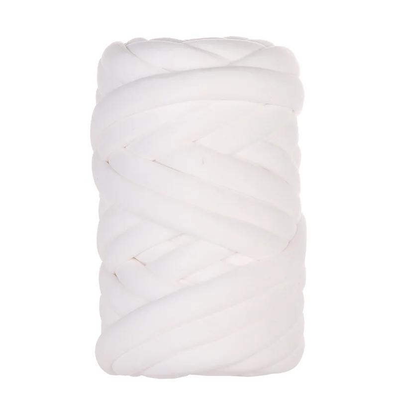 1000g new super soft crystal filling cotton hand-woven blanket thread, throw pillow wool super thick filling gauze strip