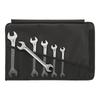 STAHLWILLE Wrench Set with 6-piece Double-ended Roll-up Case, 10/6