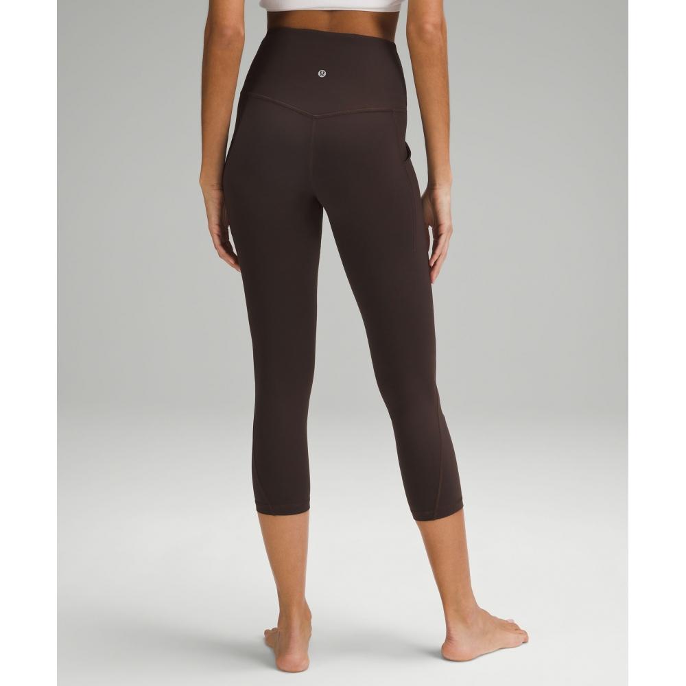 Lululemon Align  High Rise Crop With Pockets 23  Espresso