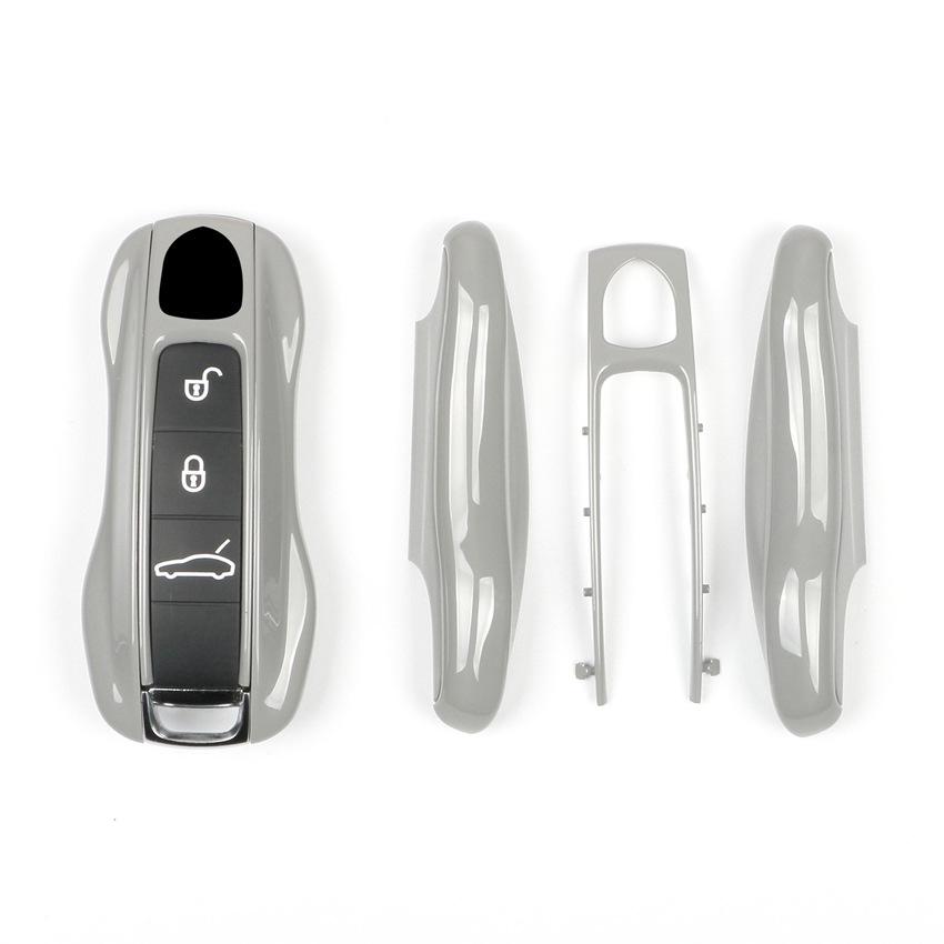 Pro Porsche Track Grey Pouzdro na klíče MACAN Cayenne Panamera718 Úprava klíče 911 Matně šedá