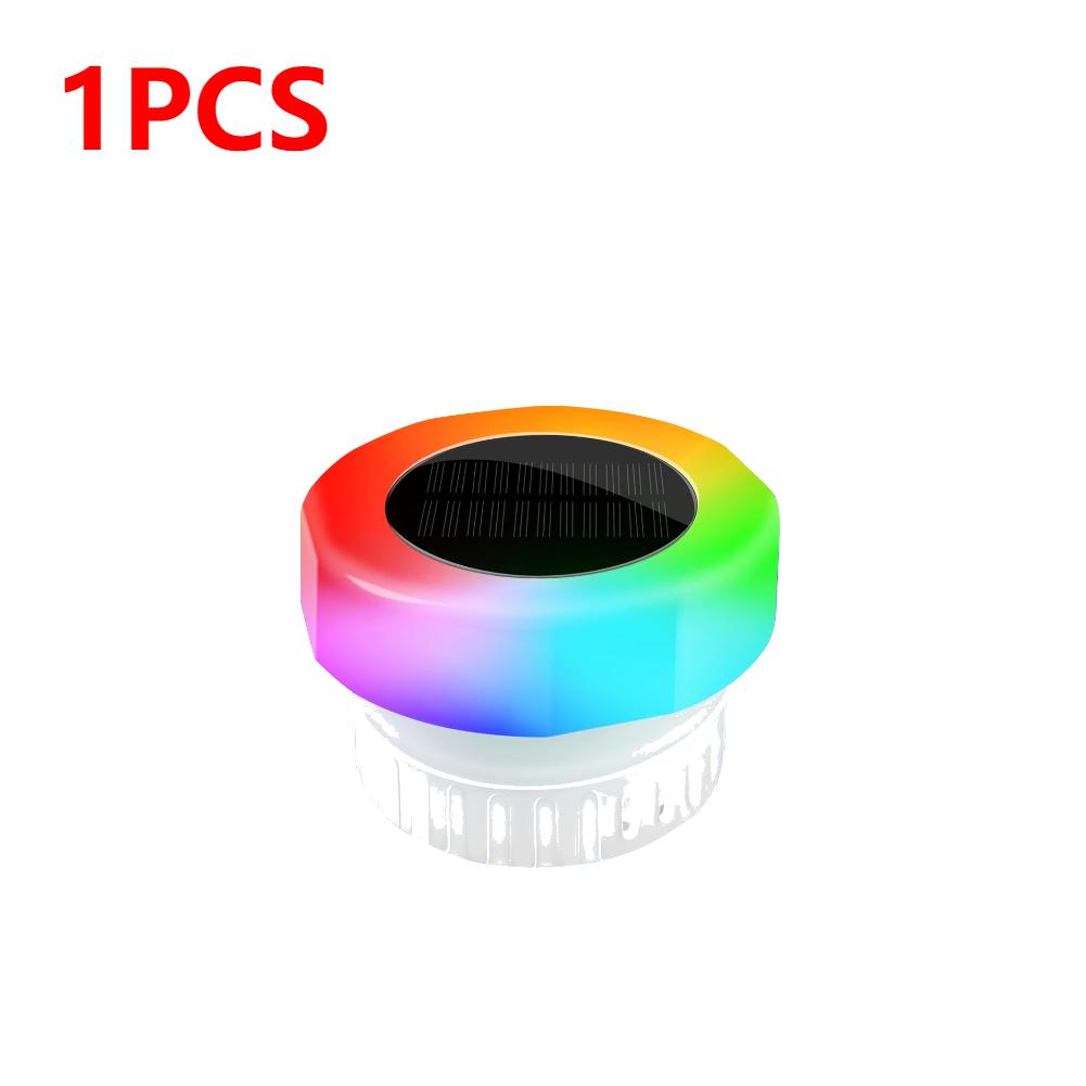 

Solar Pool Ionizer Light Up Chlorine Holder 7 Color Light Pool Water Clarifier Adjustable Chemical Delivery for Pool Spa Hot Tub