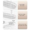 2Pcs Suction Cup Storage Holder Shower Shelf Strong Load-bearing Hollow Structure Design Bathroom Multi-Function Organizer