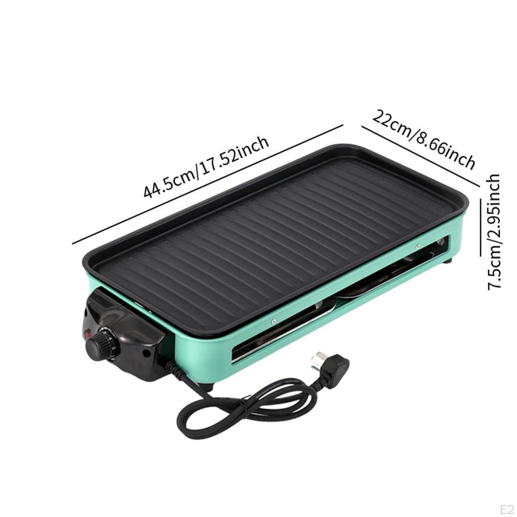 Grill Elektryczny Łatwy do Czyszczenia 2 w 1 Koreański BBQ do Jajek Naleśników Barbecue