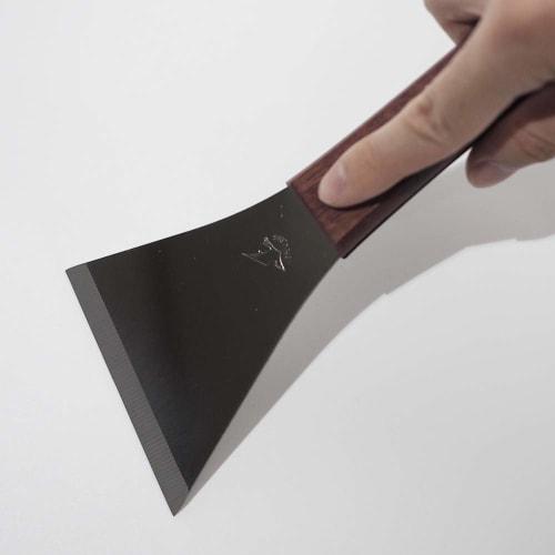 Hakeichi Y-Shaped Leather Skimmer with Hammer, 90mm, Stainless Steel, 1 Piece