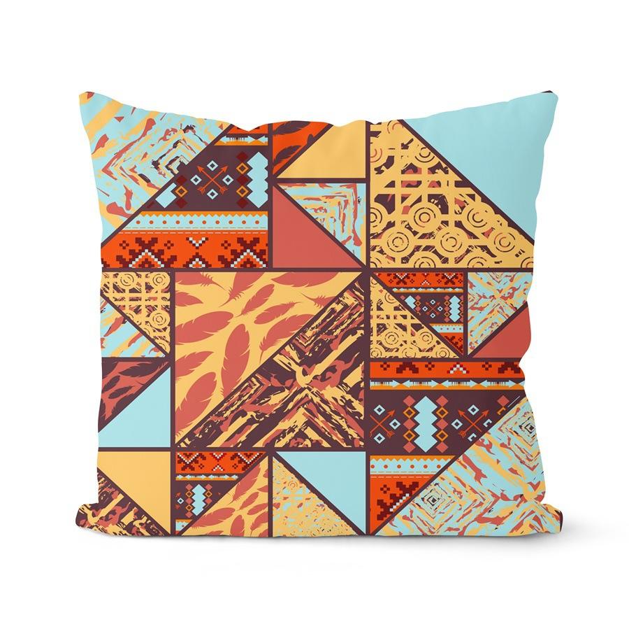 Tribal Muster Kissenbezug Geometrisch Ethnisch Afrikanisches Element Kissen Haus Sofa Stuhl