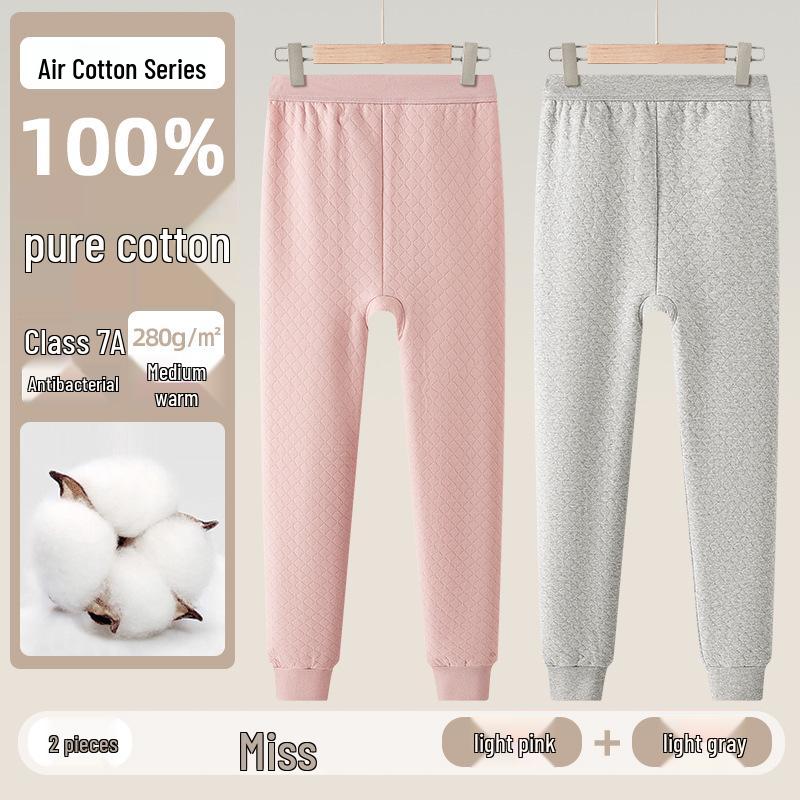 Women's Plus Size Three-Layer Quilted Cotton Pants for Autumn/Winter