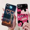 Clear For iPhone 16e A3212 A3409 A3410 A3408 Cover For iPhone 16e Case Fashion Luxury Flowers Cute Funny Painted Soft Bumper