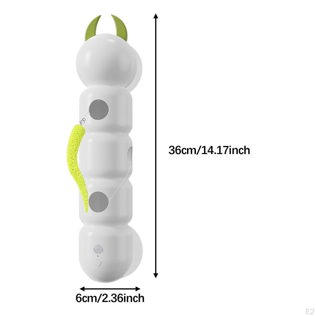 Elektrisches neckendes Katzenspielzeug Automatischer beweglicher Wurm Übung Lustig 600mAh Wiederaufladbar Intelligent