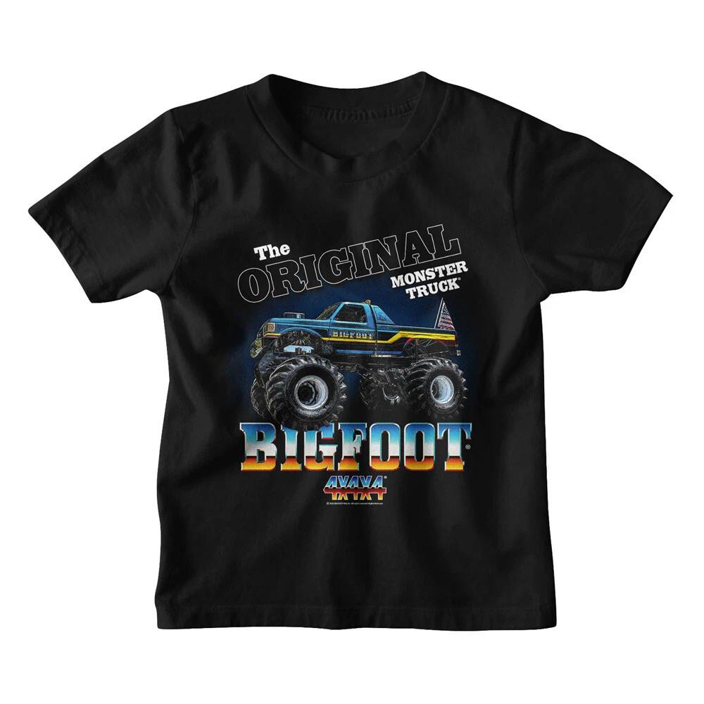 Bigfoot The Original Monster Truck American Flag 4x4x4 Youth T Shirt S