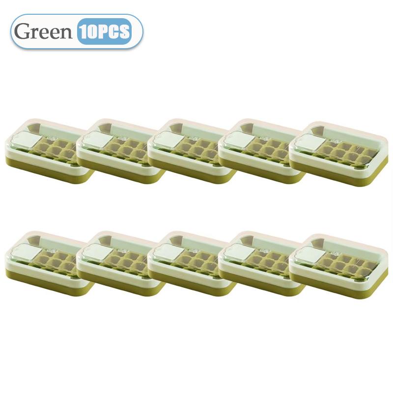 1-10 STÜCK 15 Fächer Eiswürfelform mit Deckelbehälter Leichte Entnahme Eisbox Getränk Sommer Eisbereiter für Zuhause Küche Bar Eisbox