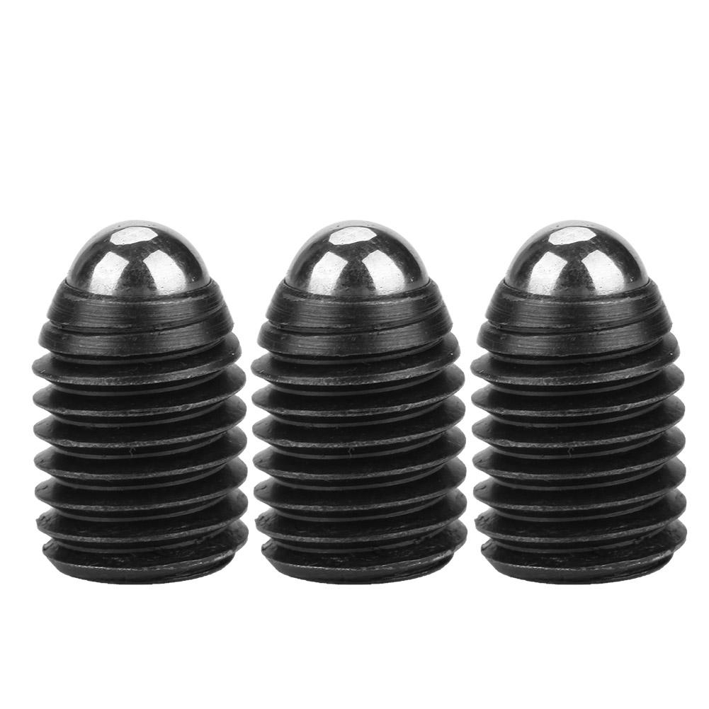 10pcs M12 Screw Thread Hex Socket Carbon Steel Ball Spring Plungers Set (M12*16)