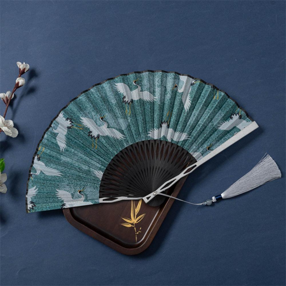 Fabric Fan Chinese Style Folding Fan Vintage Dance Fan Practical Decorative Fan  Cheongsam