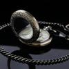 Ceas de buzunar mecanic transparent Steampunk Roți dințate Cadran scheletizat Bărbați Femei Ceas pandantiv vintage Cadouri Ceas bărbat