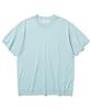KNITTED Cool Summer Essential Round Short Sleeve Knit Tee Sky Blue