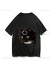 New Arrival Funny Cat Meme Emotion Print T-Shirt Kawaii Harajuku Summer Style Fashion Loose Short Sleeve Y2k Wounisex Unisex Clothes