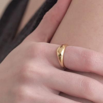 Halden Round Ball Bold Ring (R001_gold)