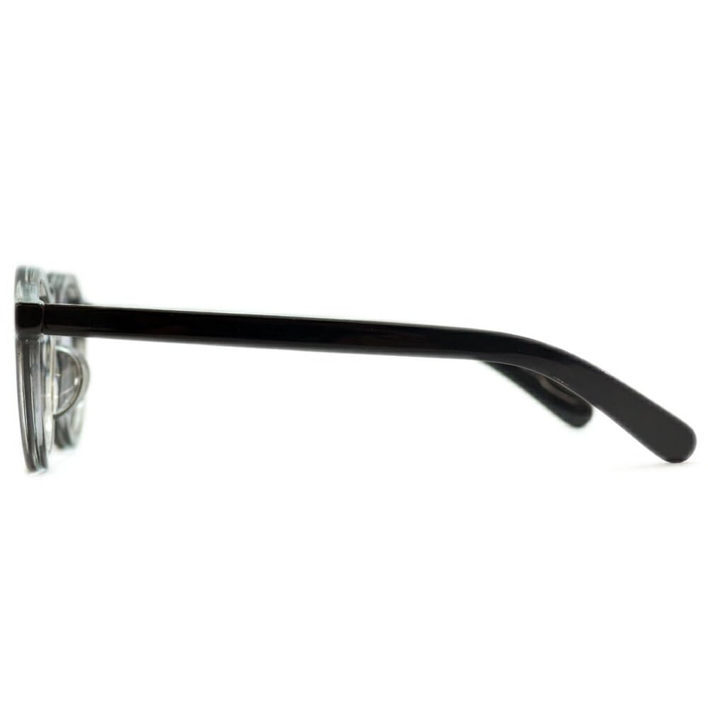 [MERRY PLEASURE] Sunglasses for Men and Women, Fashion Glasses, Crown Panto, Round Glasses, Boston Style, Tinted Lenses, Lightly Tinted, BROWN×CLEAR