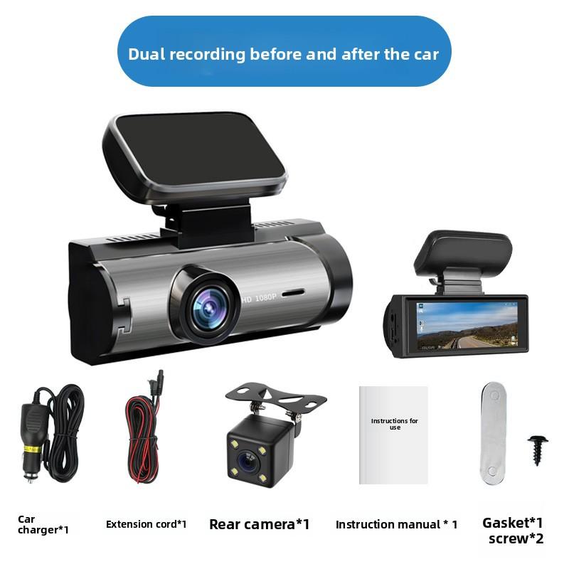 Dual Dash Cam Front and Rear 1080P HD Night Vision WiFi Car DVR with Parking Monitor