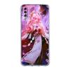 Pouzdro na telefon Genshin Impact s motivem anime pro Samsung Galaxy A52 A50 A70 A10 A30 A40 A20S A20E A02S A12 A22 A72 A32 5G A04s Průhledné