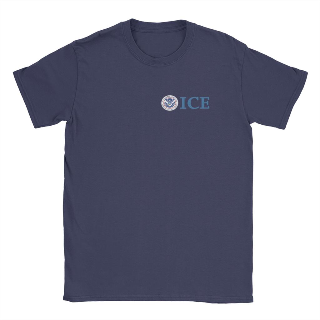 United States ICE T Shirt Summer Harajuku TShirts Couple 100 Cotton O Neck Oversized Top Tees Short Sleeve Y2K Basic Tshirt