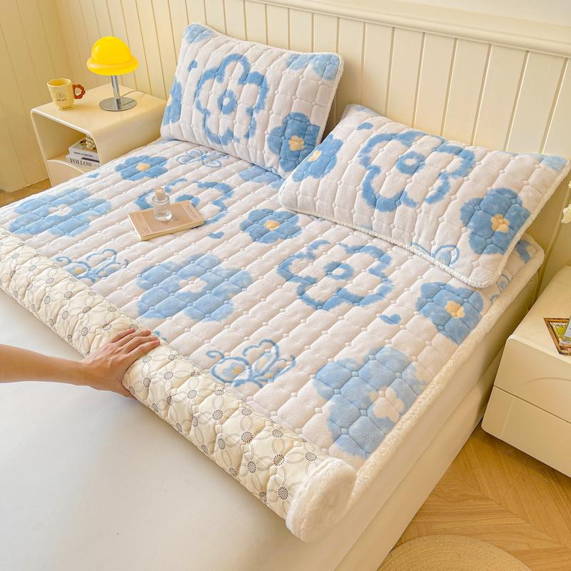Mei Yun Ge Milk Velvet Thickened Cotton Mattress Bed Pads