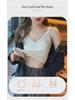 Women's Winter Plush Vest: Thick, Warm, Padded Chest, Sleeveless, One-Piece Bra Design, Contrasting Color