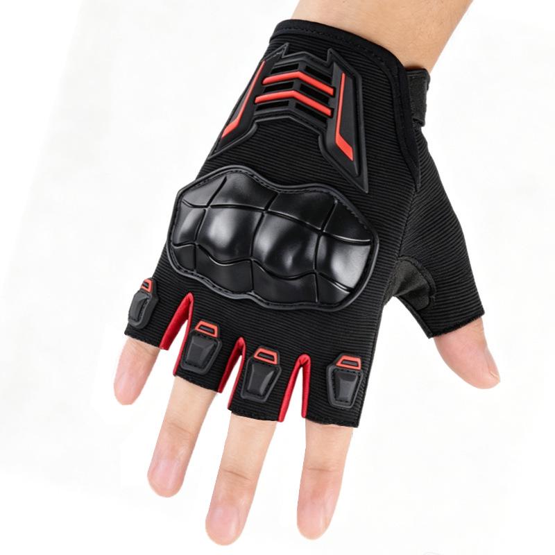 Knight Off-road Men's Half-finger Tactical Non-slip Motorcycle and Bicycle Riding Gloves